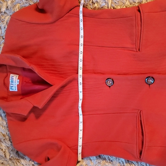 Vintage cashmere and wool burnt orange blazer - Picture 7 of 16